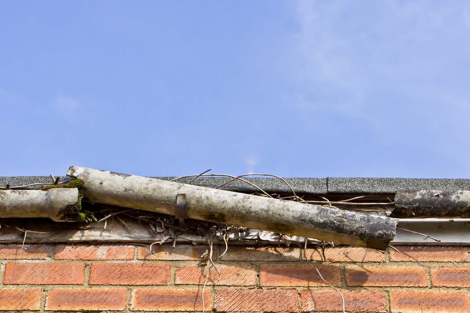 Replace worn out rain gutters